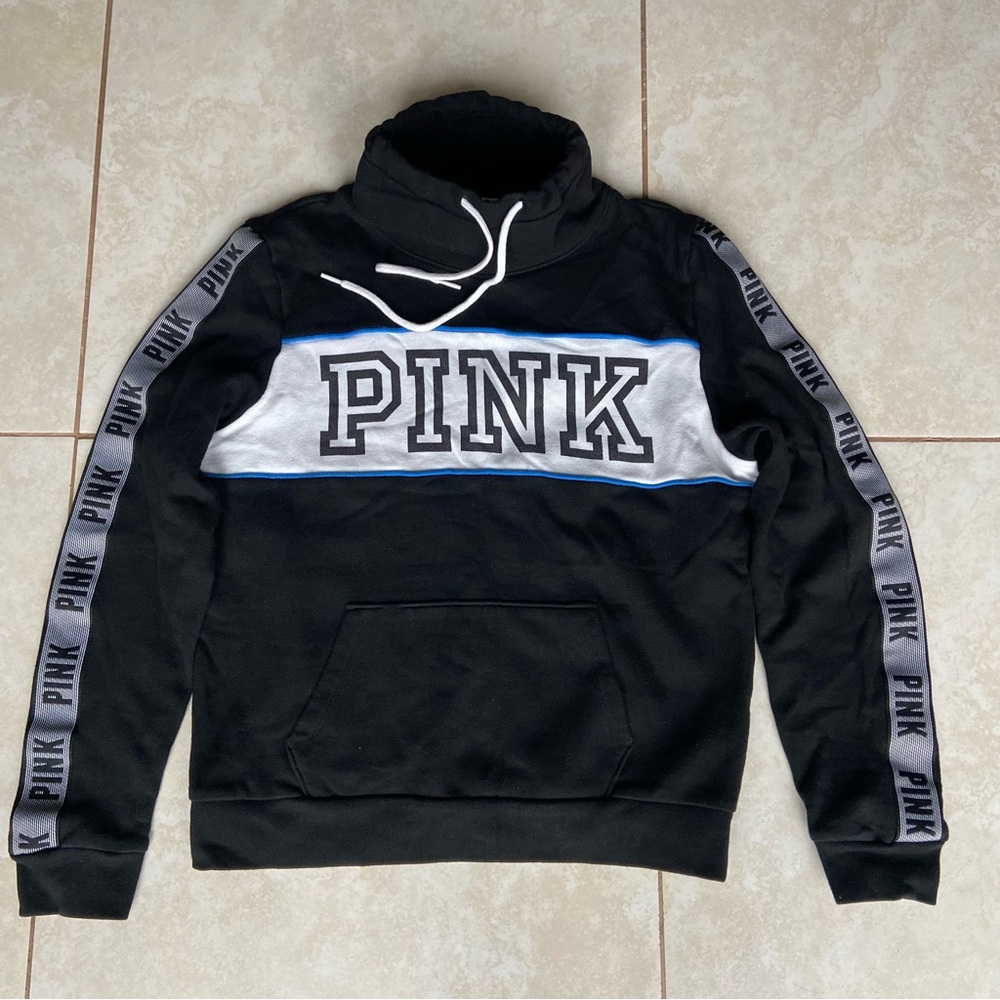 PINK Victoria's Secret Black Cowl Neck Sweater